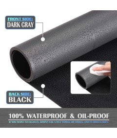 KNODEL Podkładka na Biurko Wodoodporna Dwustronna Szara 60x35 cm