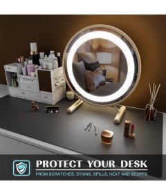 KNODEL Podkładka na Biurko Wodoodporna Dwustronna Szara 60x35 cm