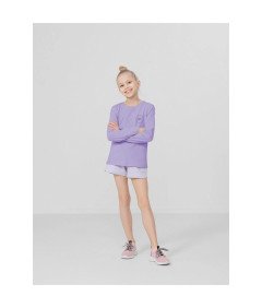 4F Dekliške kratke trenirke Vijolična 100% bombaž 152CM