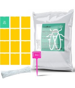 Pułapki na Muchy Owocowe V-CATCHER - 25 Sztuk, Żółte Pułapki Klejące