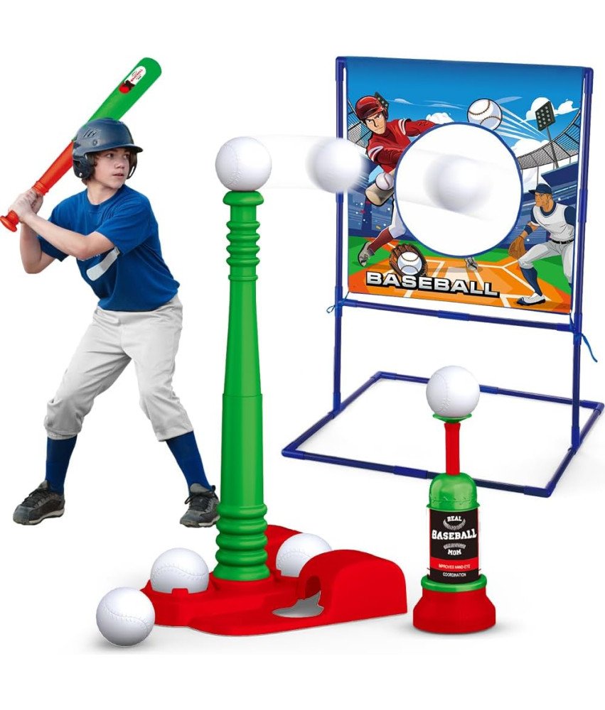 VATOS Otroški set za baseball z nastavljivo višino