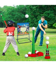 VATOS Otroški set za baseball z nastavljivo višino