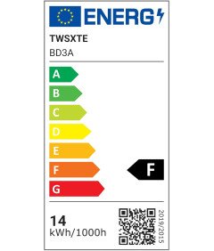 Ścienna Lampka Nocna z Gniazdem USB 3000K Czarna