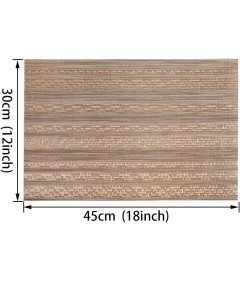 Stylowe podkładki na stół 6 szt odporne na ciepło PVC Brązowe 30x45 cm