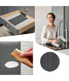 Stylowe podkładki na stół 4 szt odporne na ciepło PVC Szare 30x45 cm