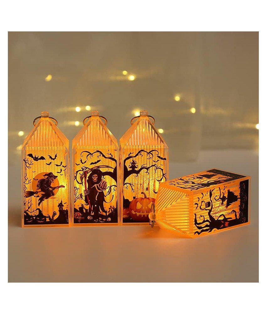 Svetilka Halloween dekorativne LED svetilke 4 kosi 4 modeli