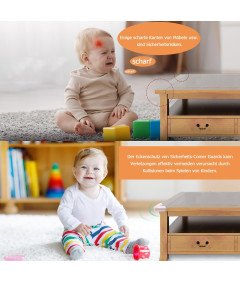 Zaščita robov za dojenčke jasna 32 kosov silikonskih blazinic