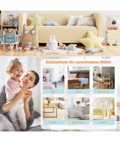 Zaščita robov za dojenčke jasna 32 kosov silikonskih blazinic