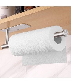 Srebrno držalo za kuhinjske brisače brez vrtanja iz nerjavečega jekla 34cm