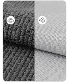 Mata Drzwiowa Wycieraczka 80x120 cm Antypoślizgowa Chłonna Ciemnoszara