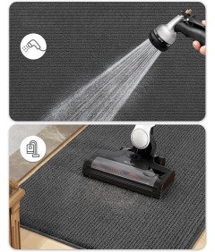 Mata Drzwiowa Wycieraczka 80x120 cm Antypoślizgowa Chłonna Ciemnoszara