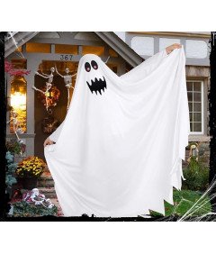 Kostium Ducha na Halloween dla Dzieci Biały Rozmiar L 125-140cm