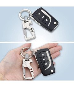 Obesek za ključe s karabinom Odpirač za steklenice 2pcs