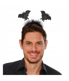 Trak za lase z netopirskim plaščem Halloween preobleka Black