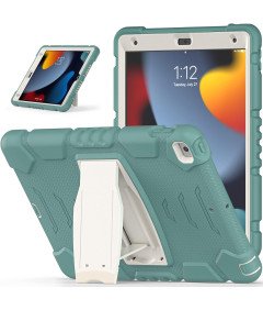 Oklepni etui za iPad 9/8/7 10,2" s stojalom Zeleno