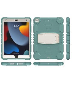 Oklepni etui za iPad 9/8/7 10,2" s stojalom Zeleno