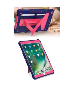 Ohišje za iPad 9/8/7 10,2" s stojalom in držalom za pisalo Roza