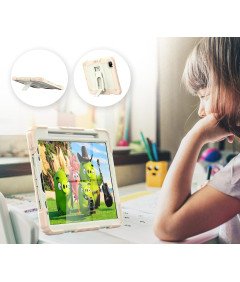 Etui do iPad Pro 11/Air 5/4 z Podstawką i Paskiem na Ramię Różowe