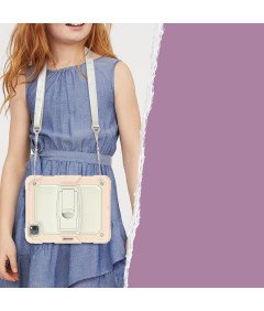 Ohišje za iPad Pro 11/Air 5/4 s stojalom in naramnico Roza