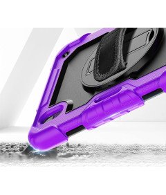 Etui do iPad Mini 6 8.3" z Podstawką i Paskiem na Ramię Fioletowe