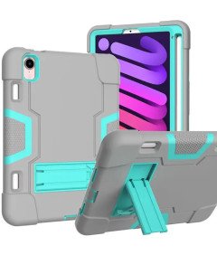 Ohišje za iPad Mini 6 8,3" Armoured s stojalom in pisalom Stylus Pen Grey