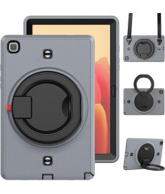 Ohišje za Samsung Galaxy Tab A7 10,4" Stojalo in naramnica sive barve