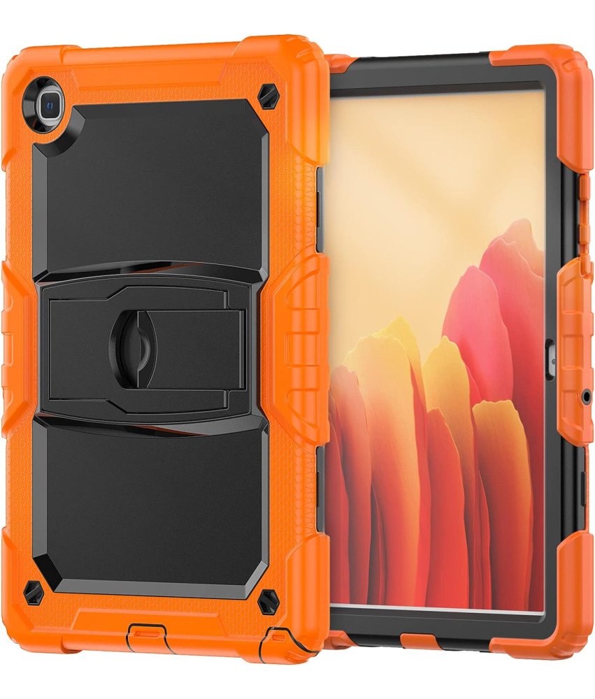 Etui do Samsung Galaxy Tab A8 10.5” Pancerne z Podstawką Pomarańczowe