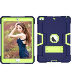 Oklepni etui za iPad 6/5 9,7" s stojalom Mornarsko modra