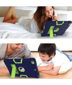 Oklepni etui za iPad 6/5 9,7" s stojalom Mornarsko modra