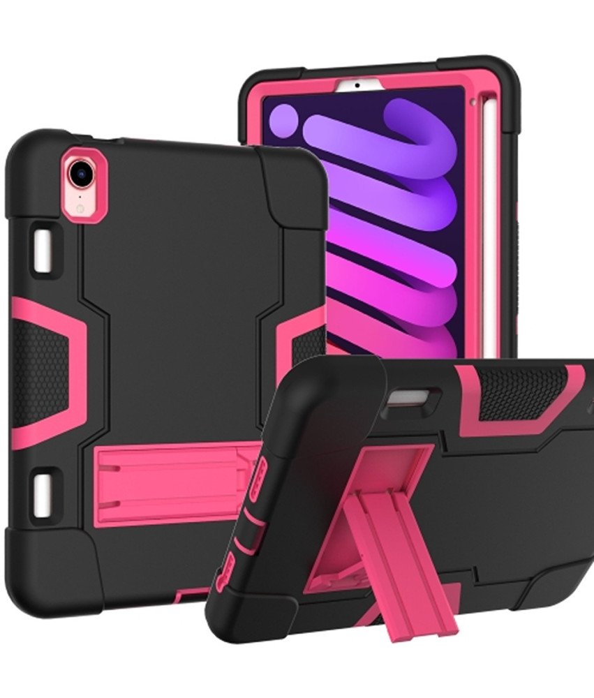 Etui do iPad Mini 6 8.3" z Podstawką i Miejscem na Rysik Różowe