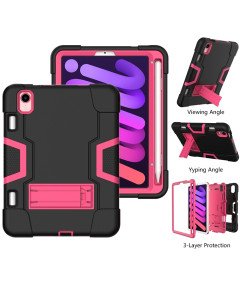 Ohišje za iPad Mini 6 8,3" s stojalom in držalom za pisalo Roza