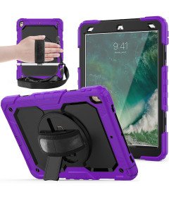 Etui do iPad 9/8/7 10.2” z Podstawką i Paskiem na Ramię Fioletowe