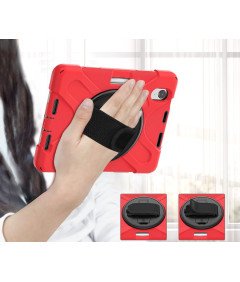 Etui do iPad Mini 6 8.3" z Podstawką i Paskiem na Ramię Czerwony