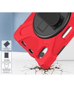 Etui do iPad Mini 6 8.3" z Podstawką i Paskiem na Ramię Czerwony