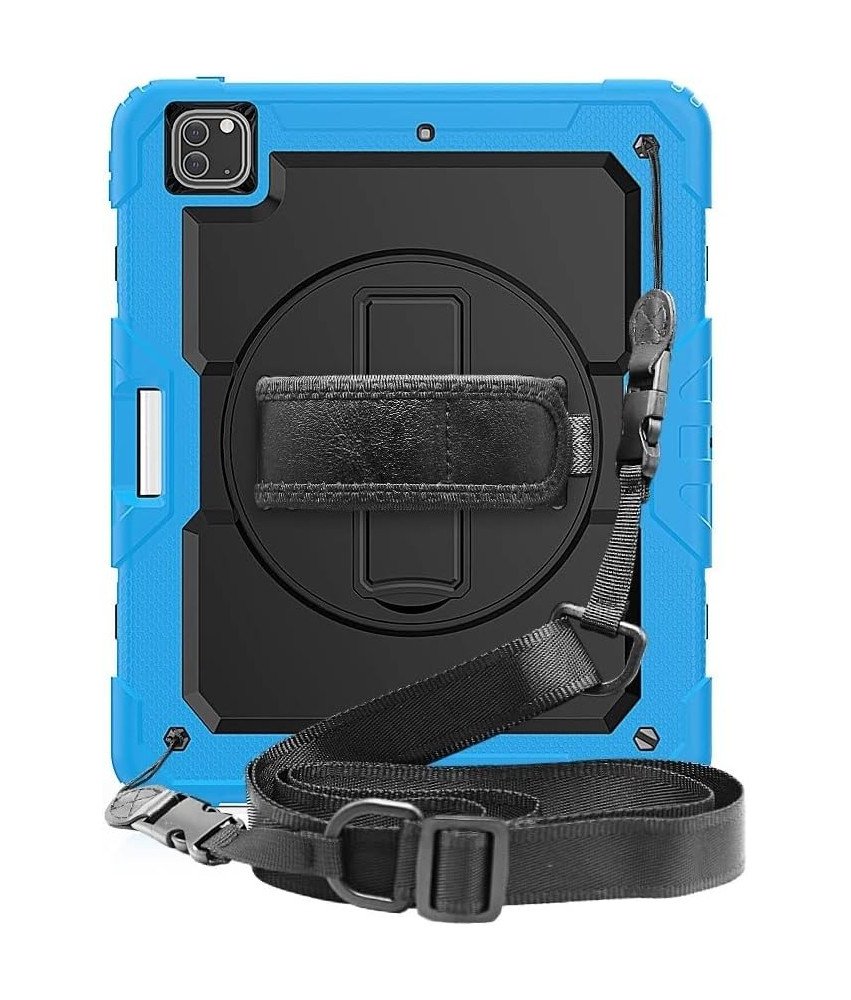 Ohišje za iPad Pro 4/3 12,9" s stojalom in naramnico Modro