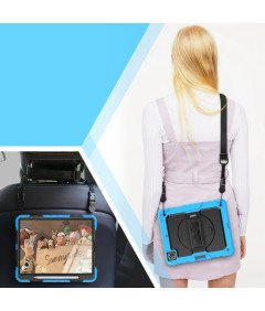 Ohišje za iPad Pro 4/3 12,9" s stojalom in naramnico Modro