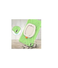 Ohišje za iPad 9/8/7 10,2" oklepljeno z vrtljivim stojalom zeleno