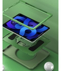 Ohišje za iPad Air 5/Air 4/Pro 11" stojalo in držalo za pisalo Zeleno