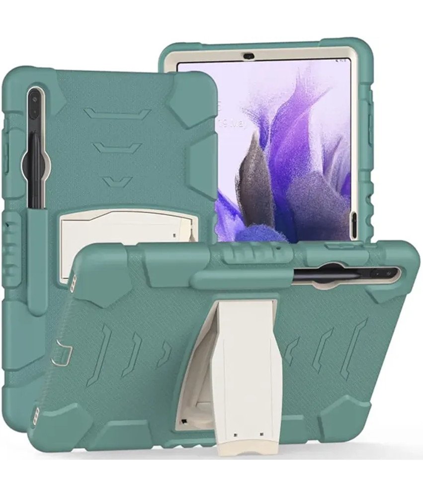 Ohišje za Samsung Galaxy Tab S7 Plus 12,4" z držalom za pisalo Zeleno