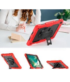 Etui do iPad 6/5/Air 2/Pro 9.7" Podstawka i Pasek na Ramię Czerwone