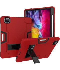 Ohišje za iPad Air 5/Air 4/Pro 11" Stojalo in pisalo Stylus Pen rdeče barve