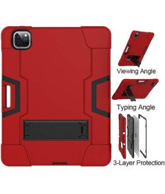 Etui do iPad Air 5/Air 4/Pro 11" Podstawka i Miejsce na Rysik Czerwone