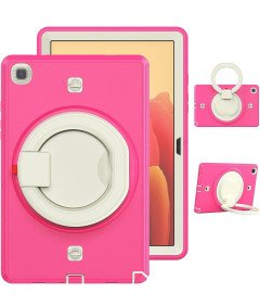 Ohišje za Samsung Galaxy Tab A7 10,4" z vrtljivim stojalom roza barve