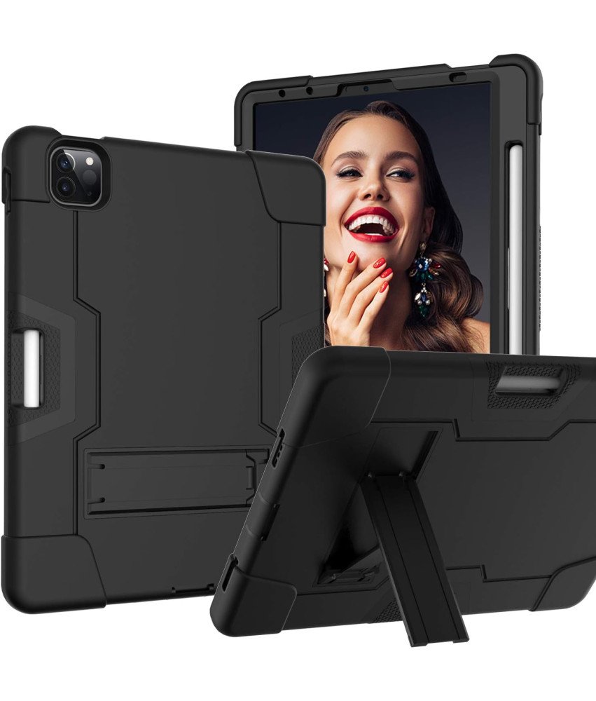 Etui do iPad Pro 5/4/3 12.9" z Podstawką i Miejscem na Rysik Czarne