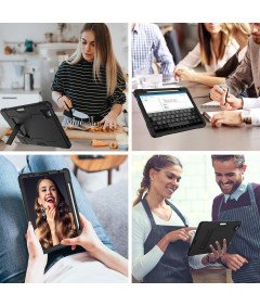 Etui do iPad Pro 5/4/3 12.9" z Podstawką i Miejscem na Rysik Czarne