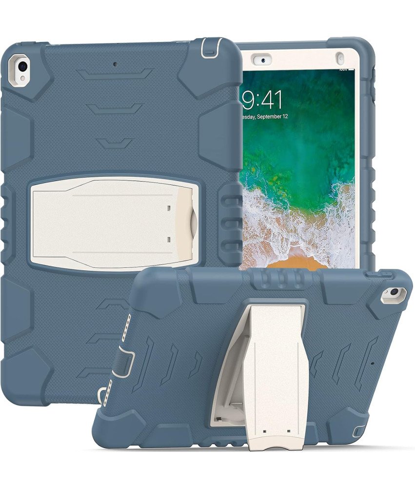 Etui do iPad Air 3/Pro 10.5" Pancerne z Podstawką Niebieskie