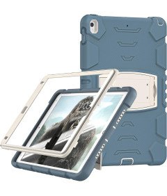 Etui do iPad Air 3/Pro 10.5" Pancerne z Podstawką Niebieskie