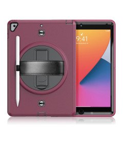 Etui do iPad Mini 5/4 7.9" z Podstawką i Paskiem na Ramię Fioletowe