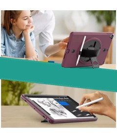 Etui do iPad Mini 5/4 7.9" z Podstawką i Paskiem na Ramię Fioletowe