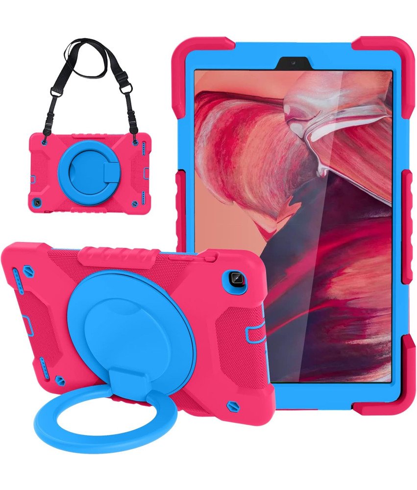 Ohišje za Samsung Galaxy Tab A 10,1" Stojalo in naramnica roza